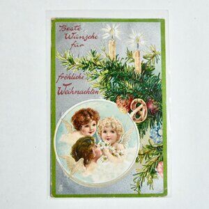1908 Antique Raphael Tuck & Sons Postcard Christmas German